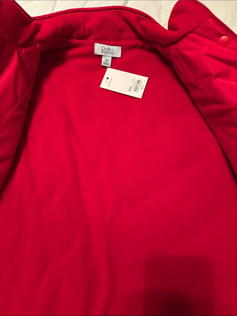 Croft & Barrow Bright RedVest - Women - Picture 4 of 5